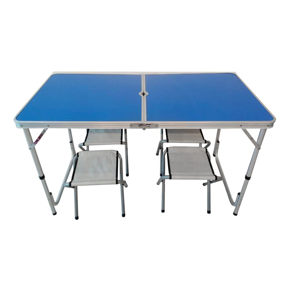 ชุดสนามปิกนิก 4 ที่นั่ง NL HOME สีน้ำเงิน