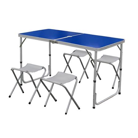 ชุดสนามปิกนิก 4 ที่นั่ง NL HOME สีน้ำเงิน