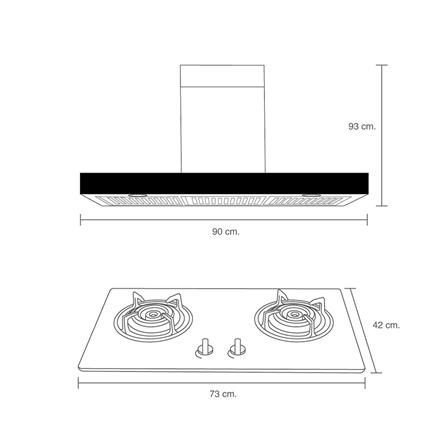 เตาฝัง+เครื่องดูดควัน LUCKY FLAME LGS932+RG971T_3