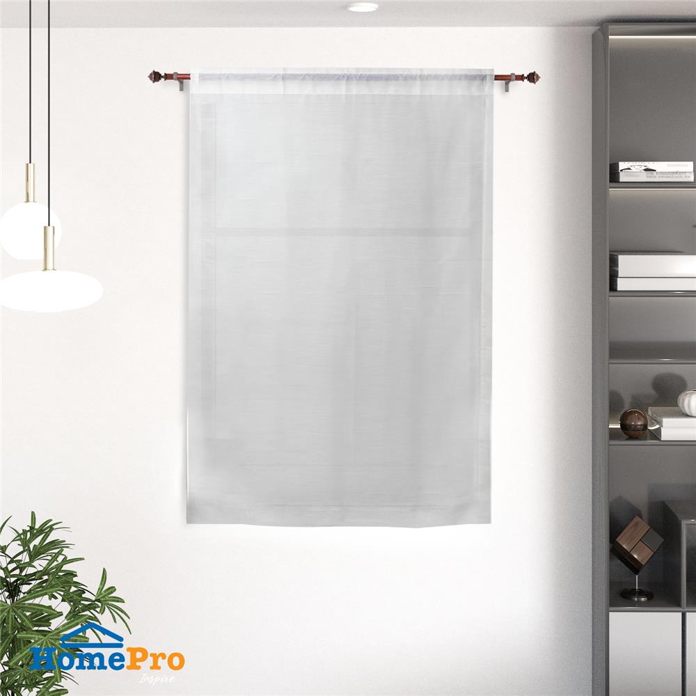 ผ้าม่านโปร่งสอดหู ME LIVING MAY 100X160 ซม. สีขาว