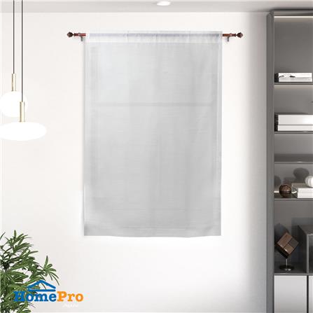 ผ้าม่านโปร่งสอดหู ME LIVING MAY 100X160 ซม. สีขาว_4