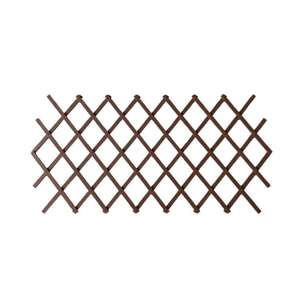 รั้วพลาสติกอเนกประสงค์ยืด-หด SPRING สีน้ำตาล