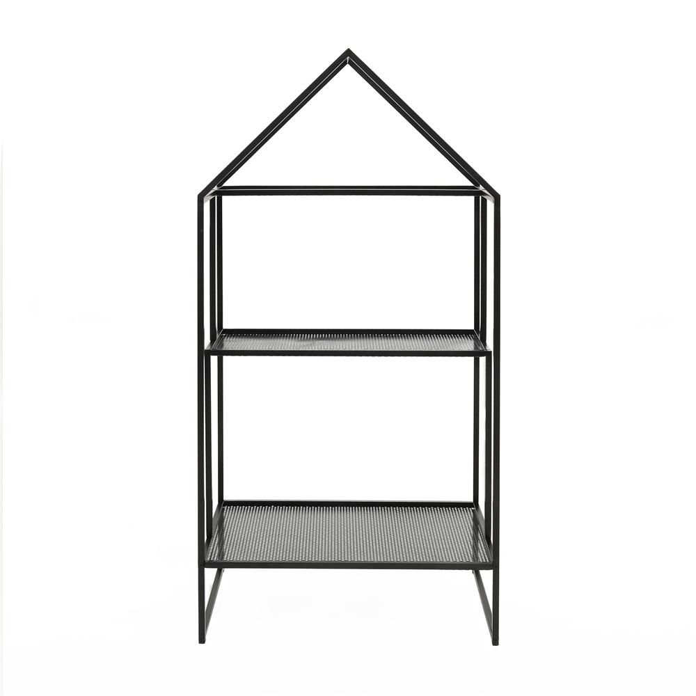 ชั้นวางกระถางต้นไม้ 3 ชั้น SPRING COLT สีดำ