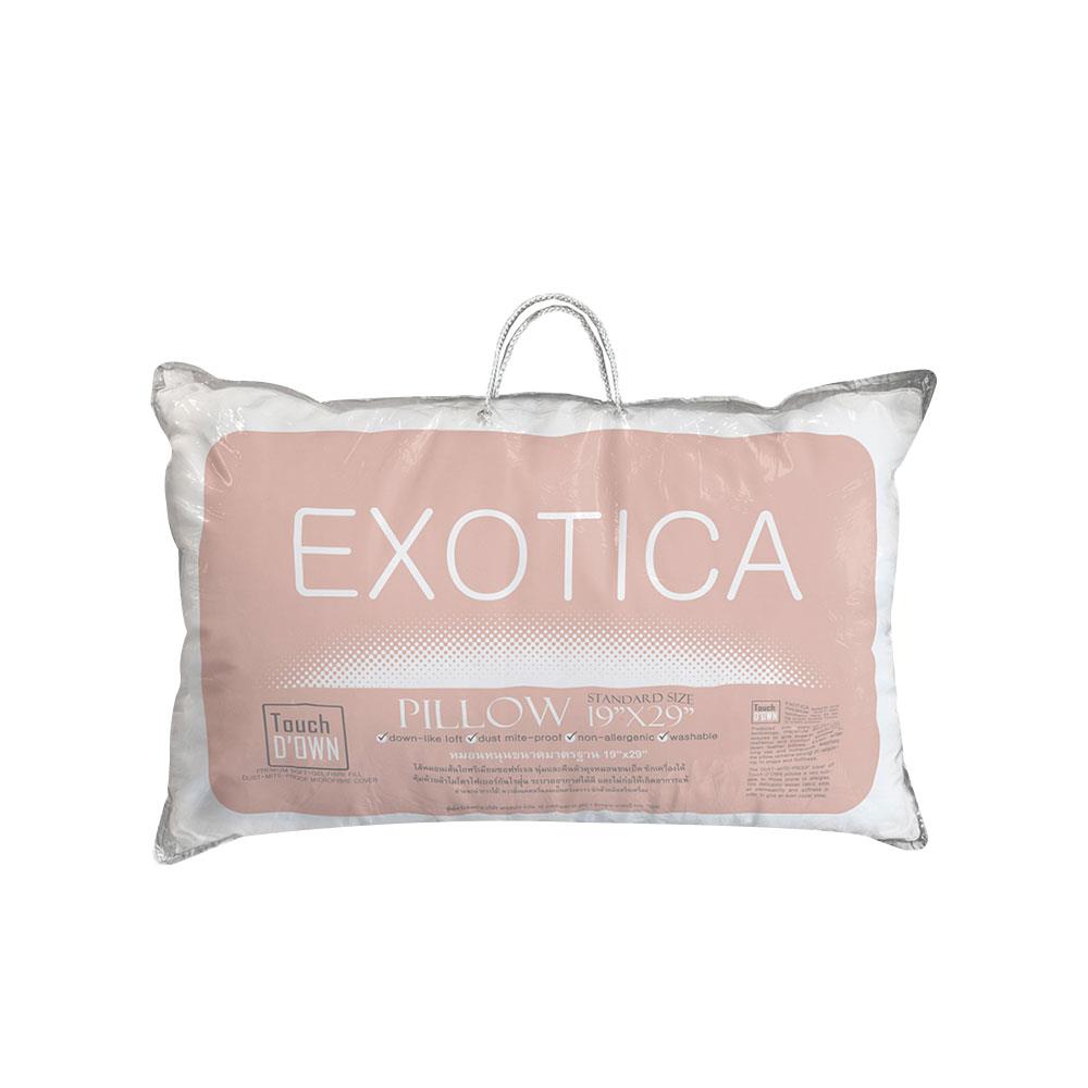หมอนหนุน ไมโครไฟเบอร์ EXOTICA TOUCH DOWN 19x29 นิ้ว