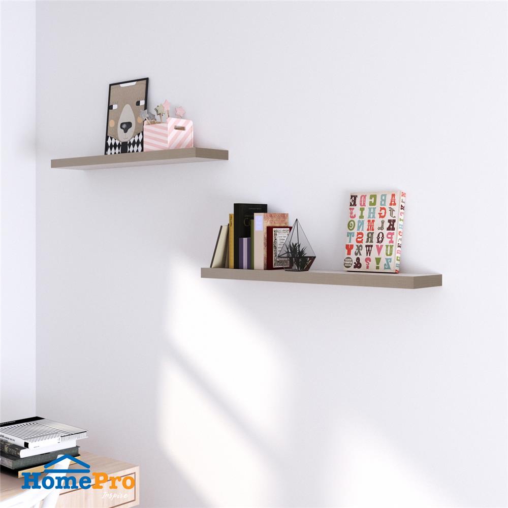 แผ่นชั้นไม้ซ่อนขา STACKO 120x24x5 ซม. สีแซนด์โอ๊ค