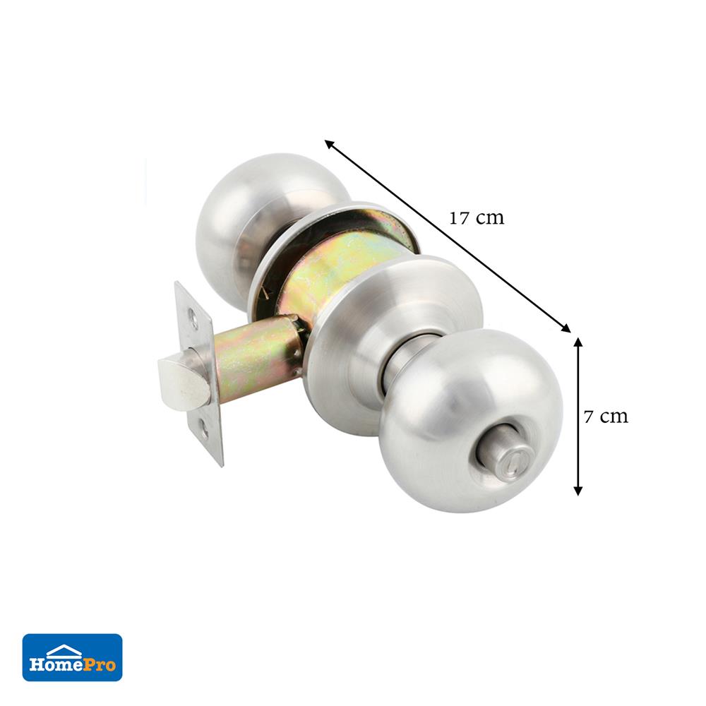 ลูกบิดห้องน้ำ หัวจัน AZLE MAT5791 สีสเตนเลส