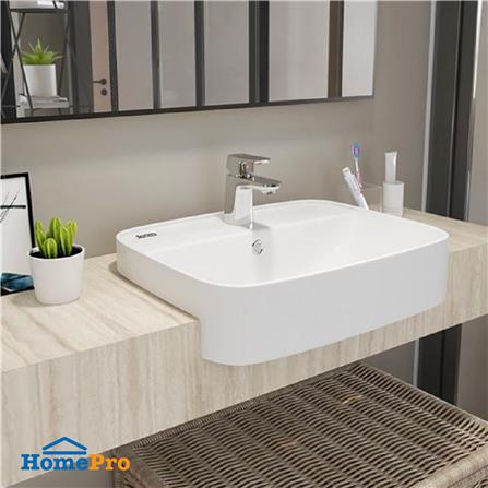 อ่างล้างหน้าแบบฝังครี่งเคาน์เตอร์  AMERICAN STANDARD WP-0320-WT สีขาว_1