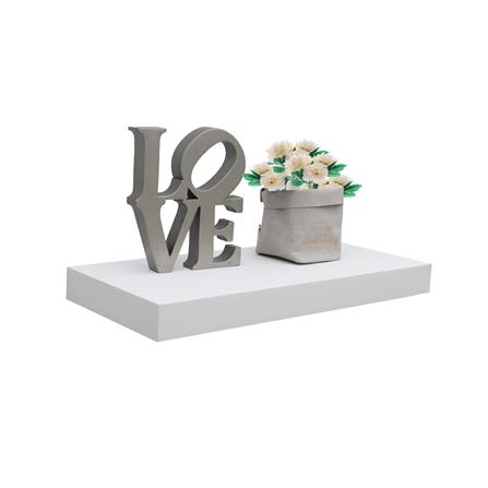 แผ่นชั้นไม้ซ่อนขา STACKO 40x24x5 ซม. สีขาว_3