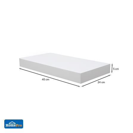 แผ่นชั้นไม้ซ่อนขา STACKO 40x24x5 ซม. สีขาว_5