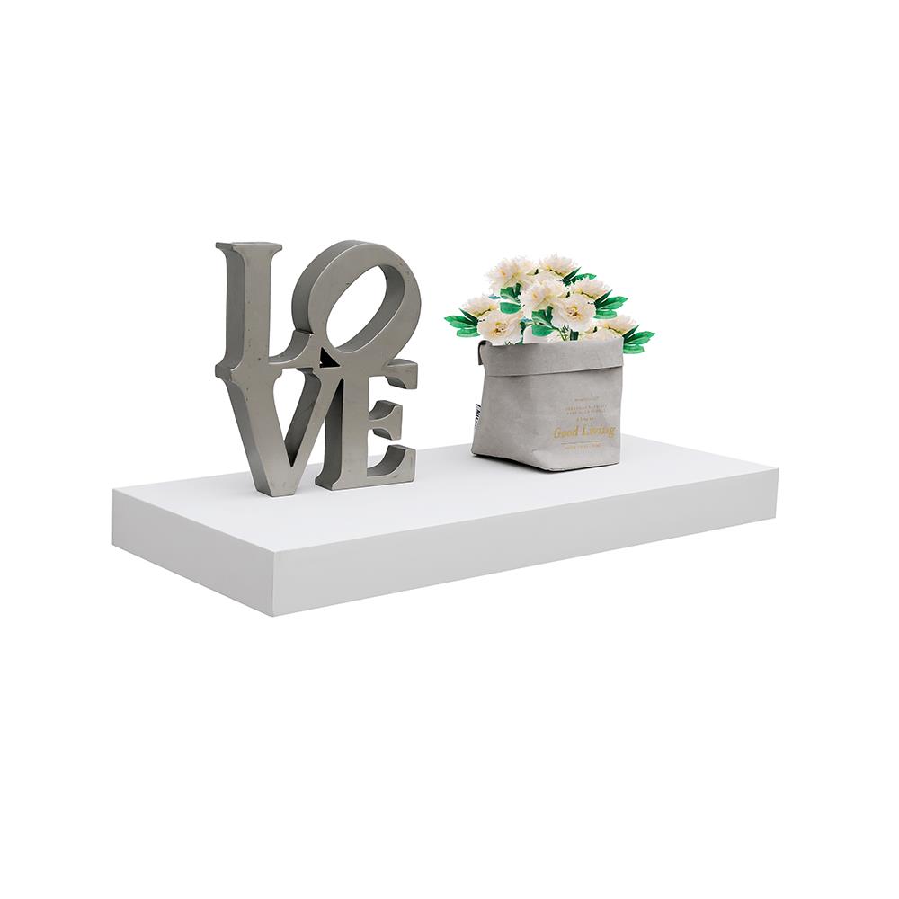 แผ่นชั้นไม้ซ่อนขา STACKO 60x24x5 ซม. สีขาว