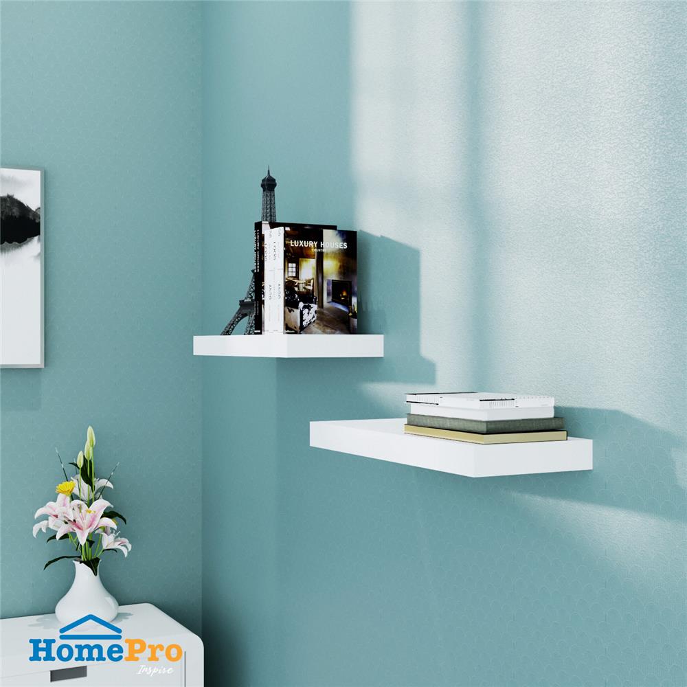 แผ่นชั้นไม้ซ่อนขา STACKO 60x24x5 ซม. สีขาว