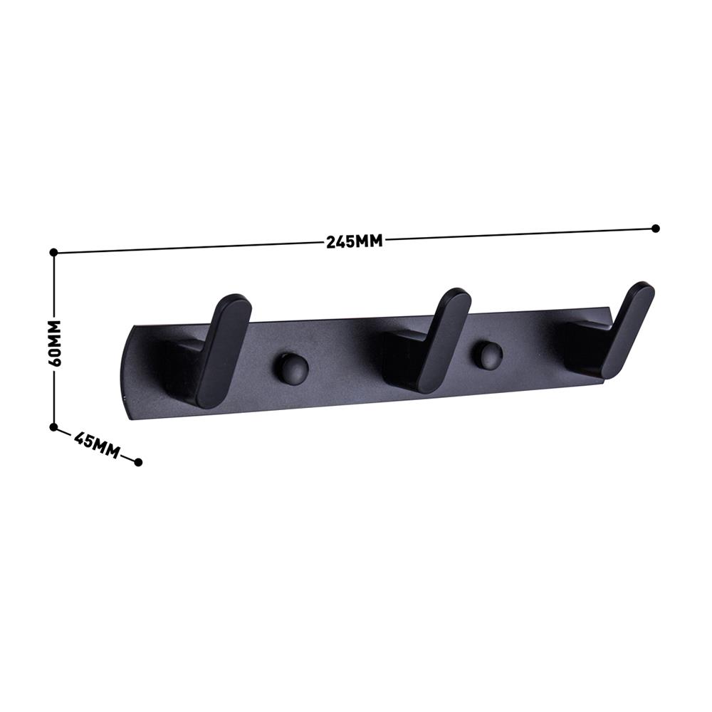 ขอแขวนผ้า RASLAND RA 5678-BLACK สีดำ