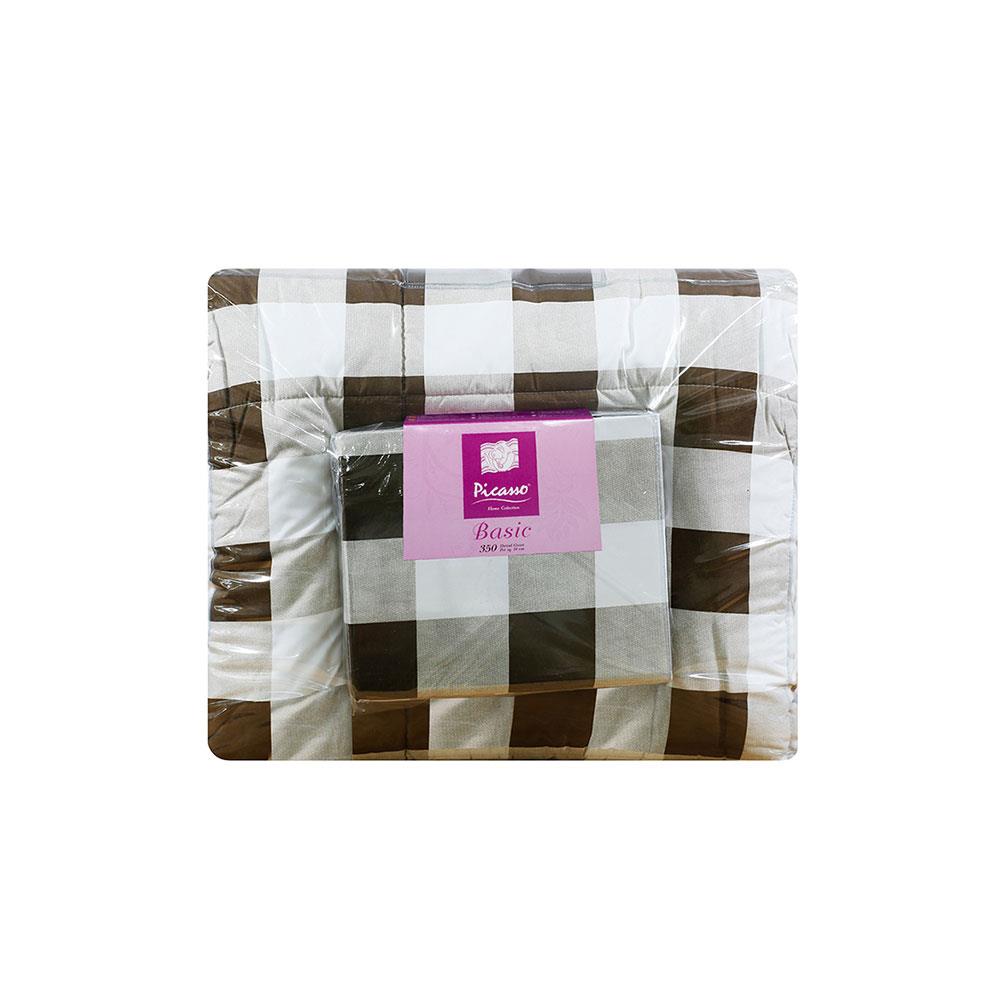 ชุดผ้าปูที่นอน 6 ฟุต 6 ชิ้น PICASSO BASIC สี FLORENCE BROWN