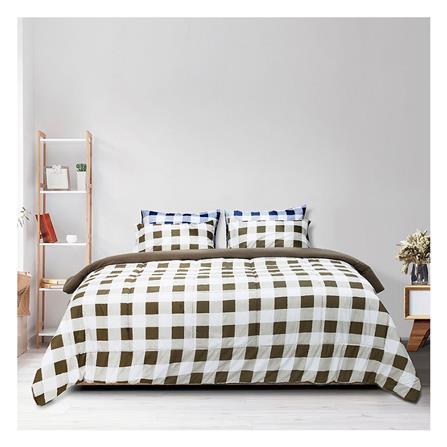 ชุดผ้าปูที่นอน 6 ฟุต 6 ชิ้น PICASSO BASIC สี FLORENCE BROWN