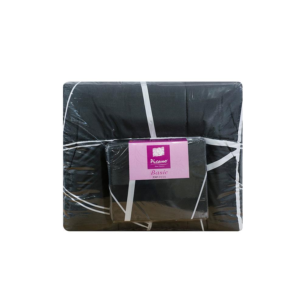 ชุดผ้าปูที่นอน 6 ฟุต 6 ชิ้น PICASSO BASIC สี NAPLES DARK GREY