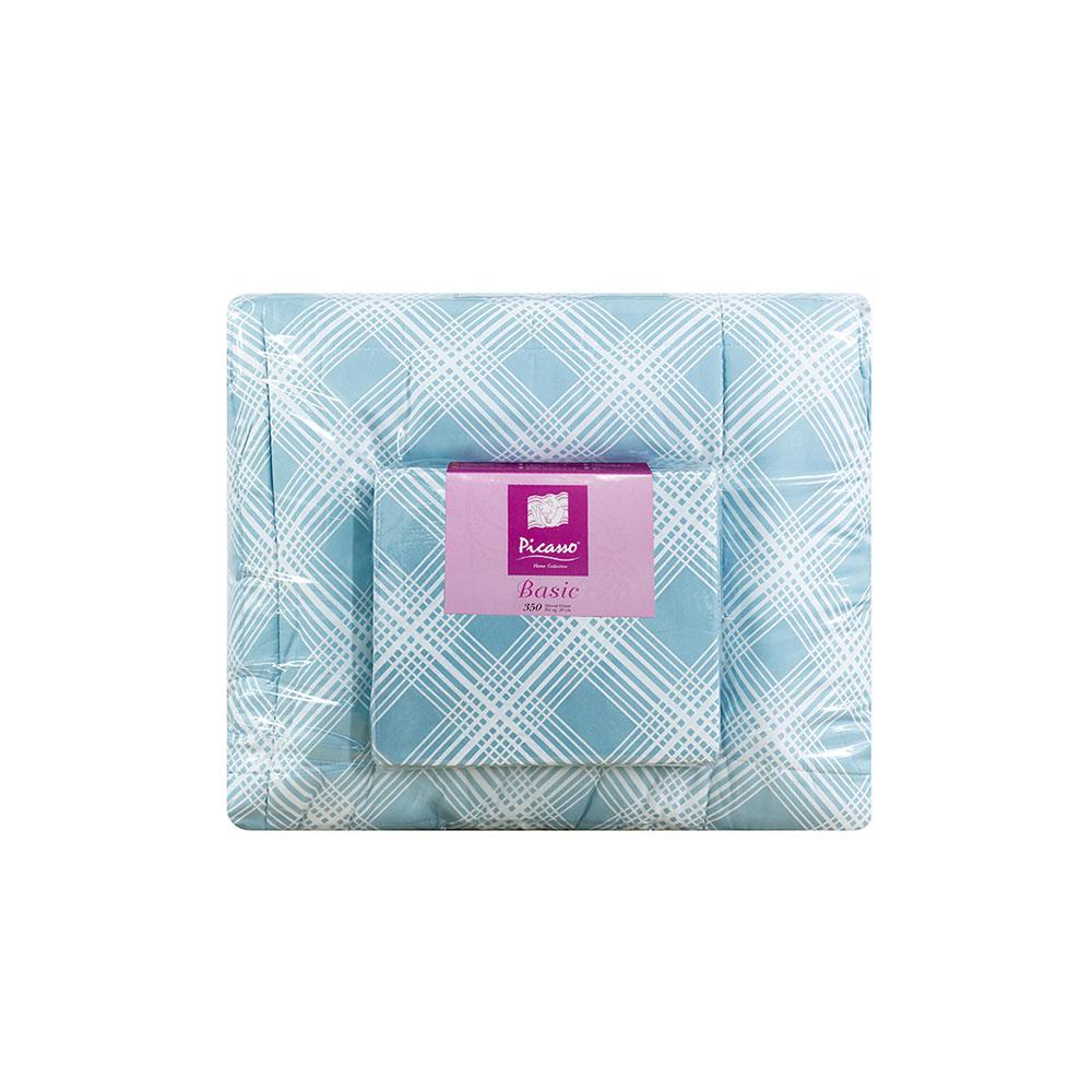 ชุดผ้าปูที่นอน 6 ฟุต 6 ชิ้น PICASSO BASIC สี MILAN GREENMINT