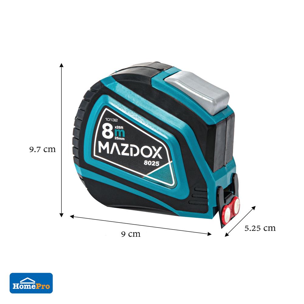 ตลับเมตรล็อกอัตโนมัติ MAZDOX 8 ม.