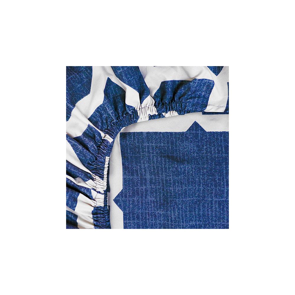 ชุดผ้าปูที่นอน 6 ฟุต 6 ชิ้น PICASSO BASIC สี ROME NAVY BLUE