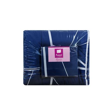 ชุดผ้าปูที่นอน 6 ฟุต 6 ชิ้น PICASSO BASIC สี NAPLES NAVY BLUE_4
