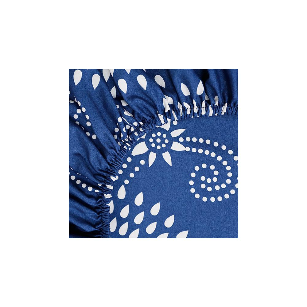 ชุดผ้าปูที่นอน 6 ฟุต 6 ชิ้น PICASSO BASIC สี VENICE NAVY BLUE