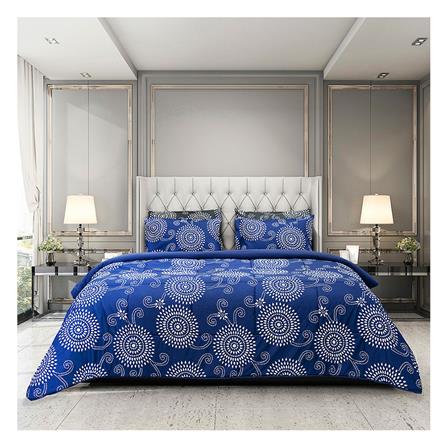 ชุดผ้าปูที่นอน 6 ฟุต 6 ชิ้น PICASSO BASIC สี VENICE NAVY BLUE