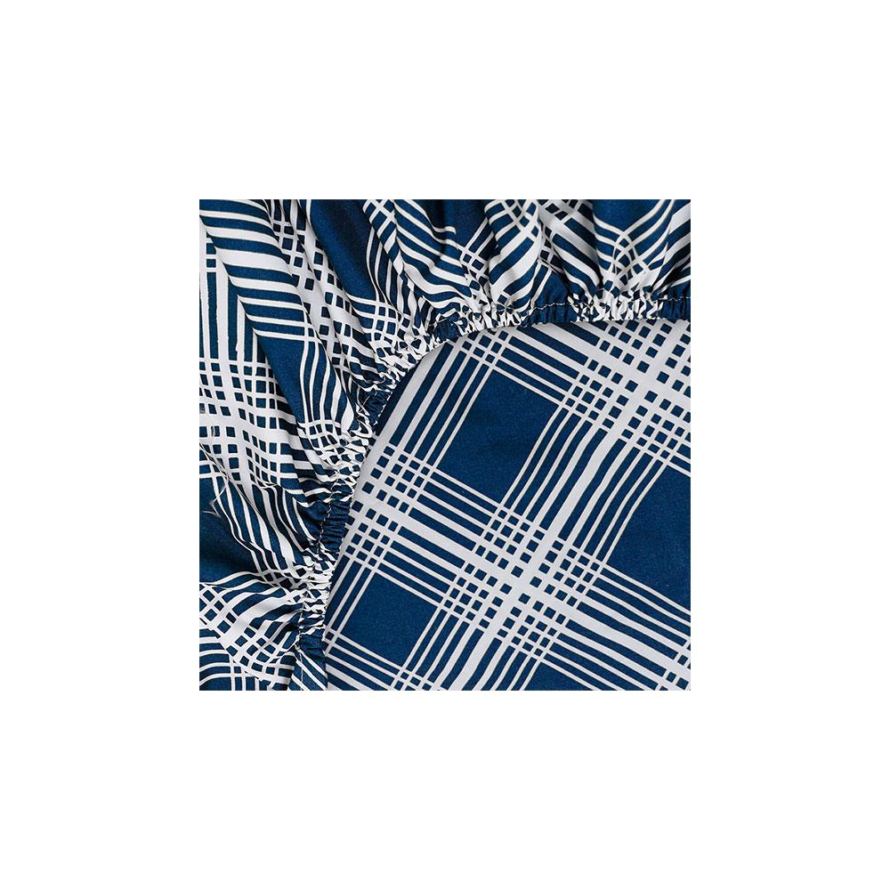 ชุดผ้าปูที่นอน 6 ฟุต 6 ชิ้น PICASSO BASIC สี MILAN NAVY BLUE