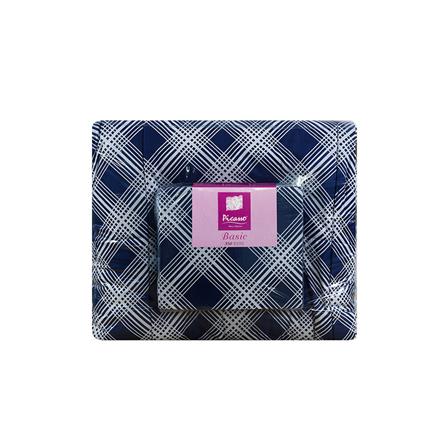 ชุดผ้าปูที่นอน 6 ฟุต 6 ชิ้น PICASSO BASIC สี MILAN NAVY BLUE_4