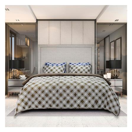 ชุดผ้าปูที่นอน 6 ฟุต 6 ชิ้น PICASSO BASIC สี MILAN BROWN