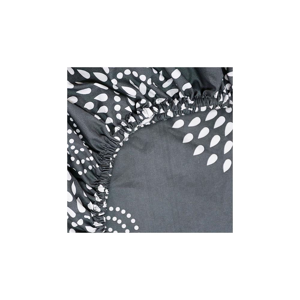 ชุดผ้าปูที่นอน 6 ฟุต 6 ชิ้น PICASSO BASIC สี VENICE DARK GREY