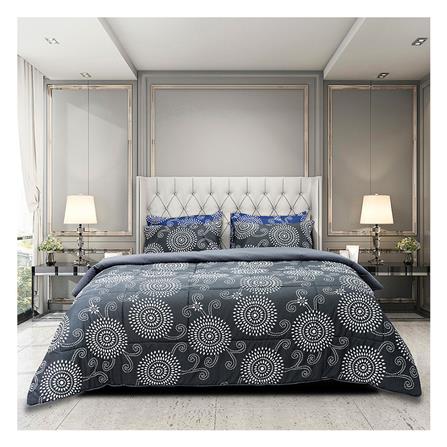 ชุดผ้าปูที่นอน 6 ฟุต 6 ชิ้น PICASSO BASIC สี VENICE DARK GREY