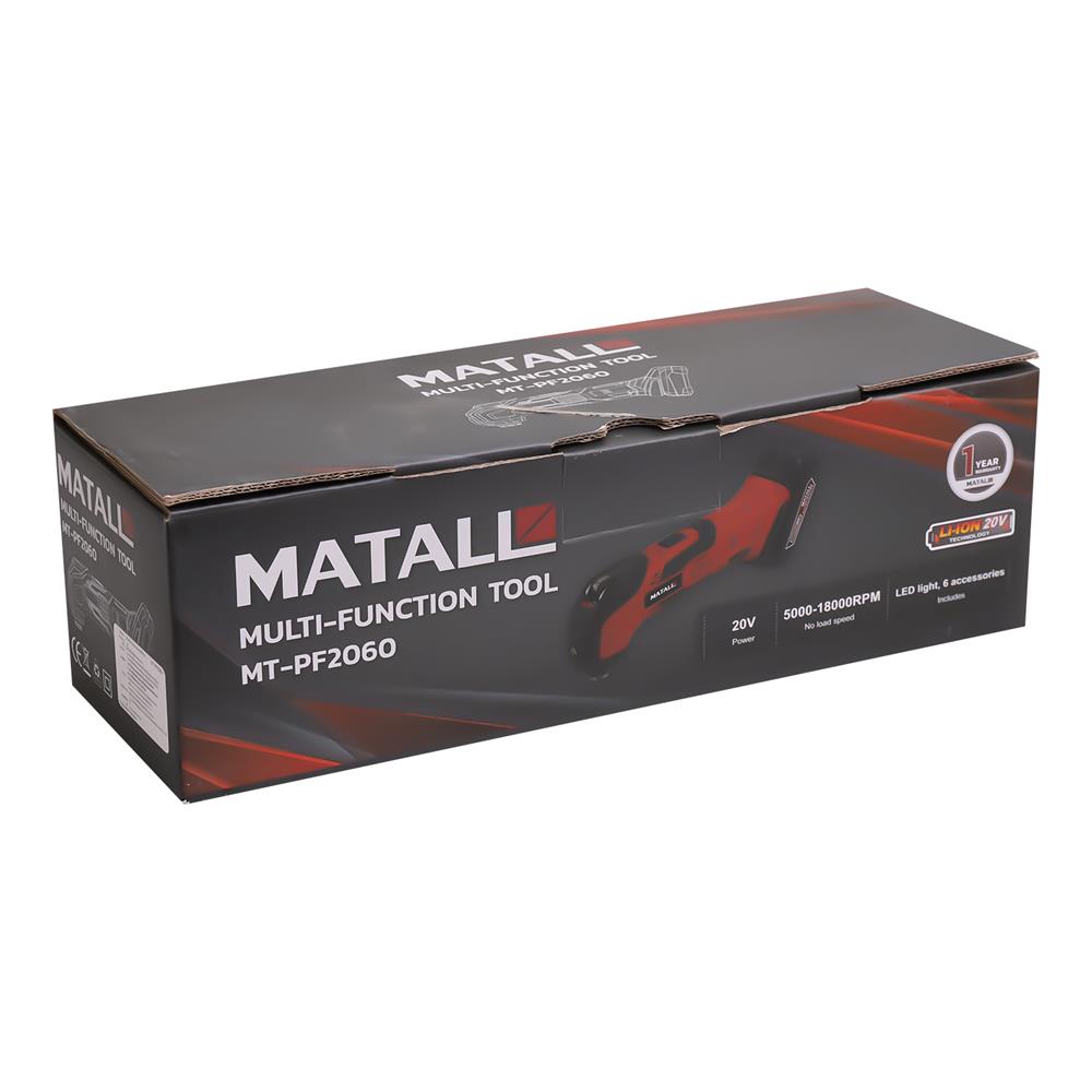 เครื่องเจียรไร้สาย (เฉพาะตัวเครื่อง) MATALL DMT-PT-PF2060 4 นิ้ว 20 โวลต์