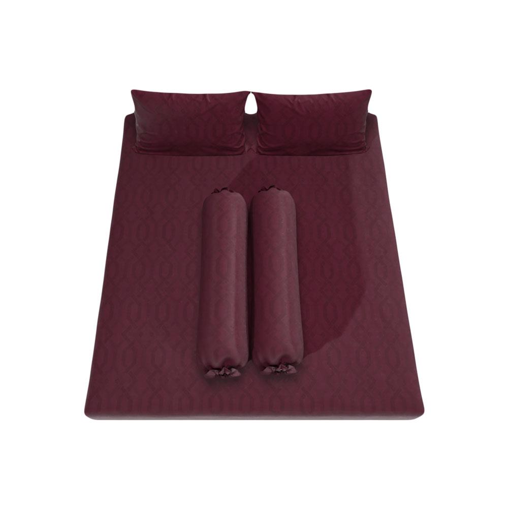 ชุดผ้าปูที่นอน 5 ฟุต 5 ชิ้น SATIN PLUS LUCKY ME LK018