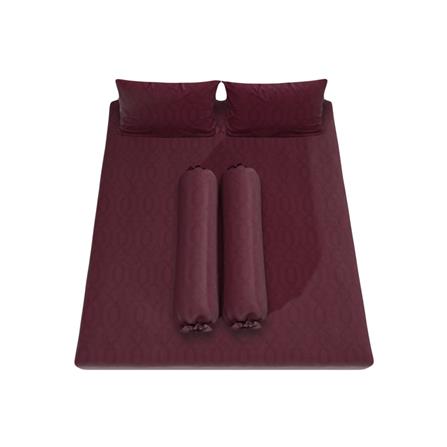 ชุดผ้าปูที่นอน 5 ฟุต 5 ชิ้น SATIN PLUS LUCKY ME LK018_2