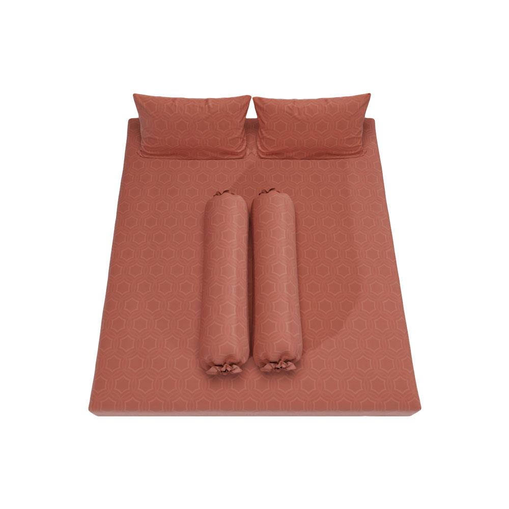 ชุดผ้าปูที่นอน 5 ฟุต 5 ชิ้น SATIN PLUS LUCKY ME LK015