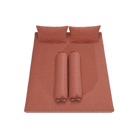 ชุดผ้าปูที่นอน 5 ฟุต 5 ชิ้น SATIN PLUS LUCKY ME LK015_2