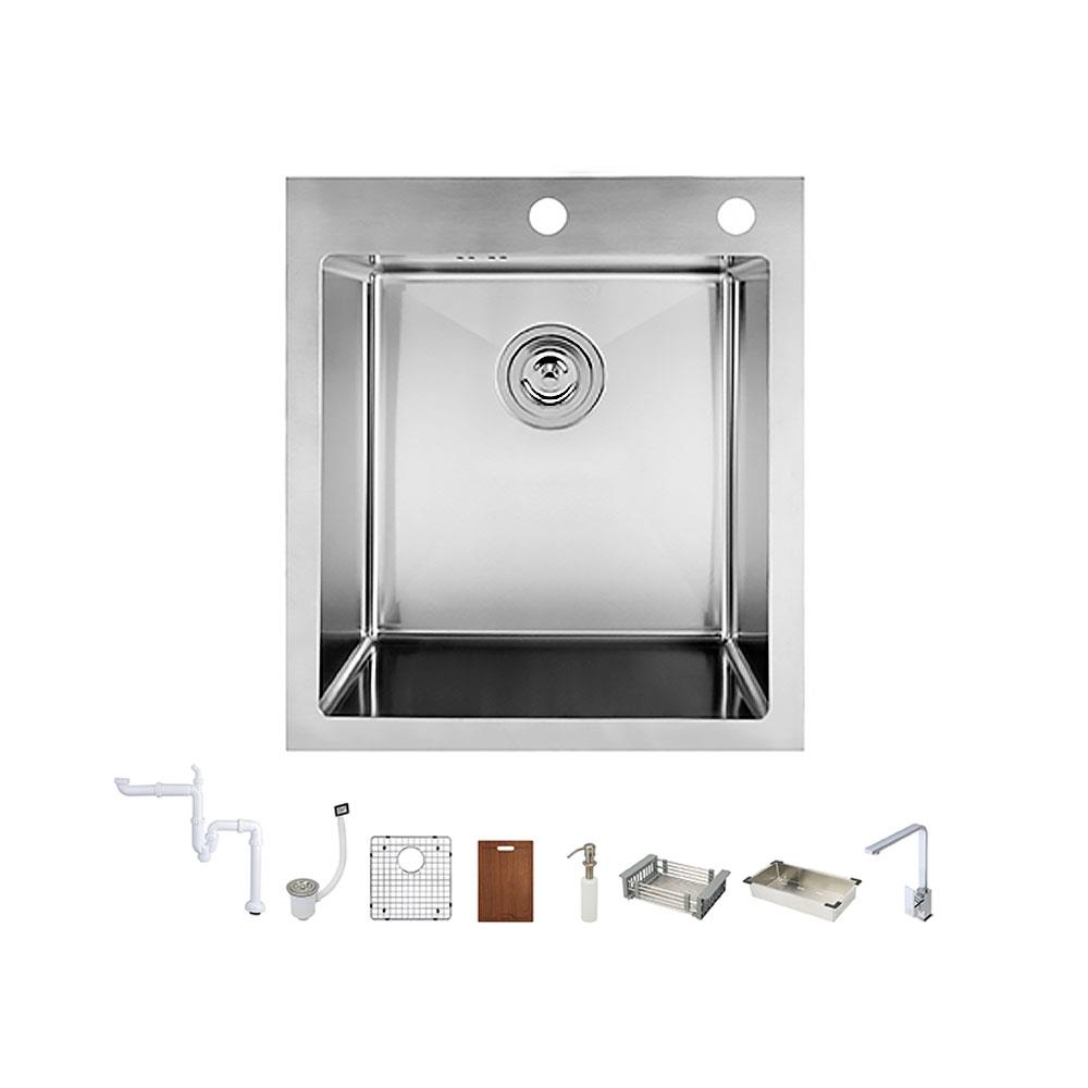 ซิงค์ฝัง 1หลุม HAFELE MARIA 495.39.601 สีเงิน