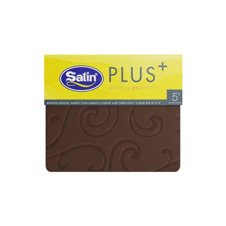 ชุดผ้าปูที่นอน 5 ฟุต 5 ชิ้น SATIN PLUS LUCKY ME LK019_4