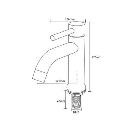 ก๊อกอ่างล้างหน้าเดี่ยว RASLAND RA 992244_1