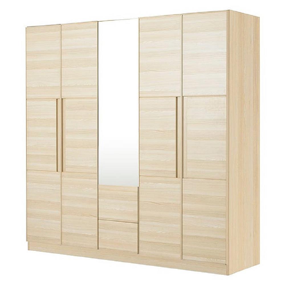 ตู้เสื้อผ้า 5 บานเปิด KONCEPT HAKONE 200 ซม. สี CANYON OAK