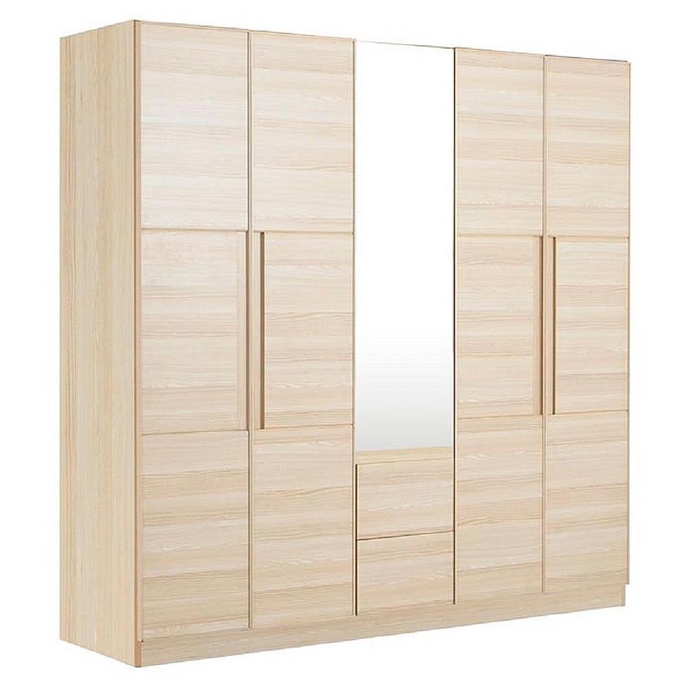 ตู้เสื้อผ้า 5 บานเปิด KONCEPT HAKONE 200 ซม. สี CANYON OAK