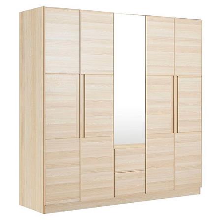 ตู้เสื้อผ้า 5 บานเปิด KONCEPT HAKONE 200 ซม. สี CANYON OAK_2