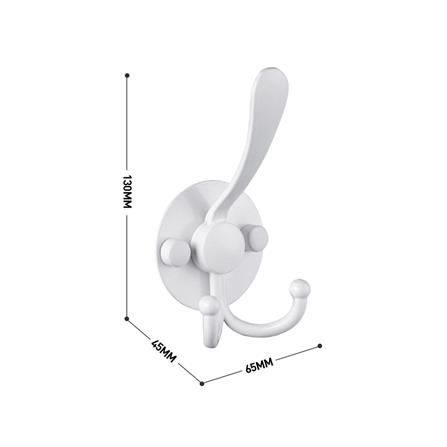 ขอแขวนผ้า RASLAND RA ENGLISH-WHITE สีขาว_1