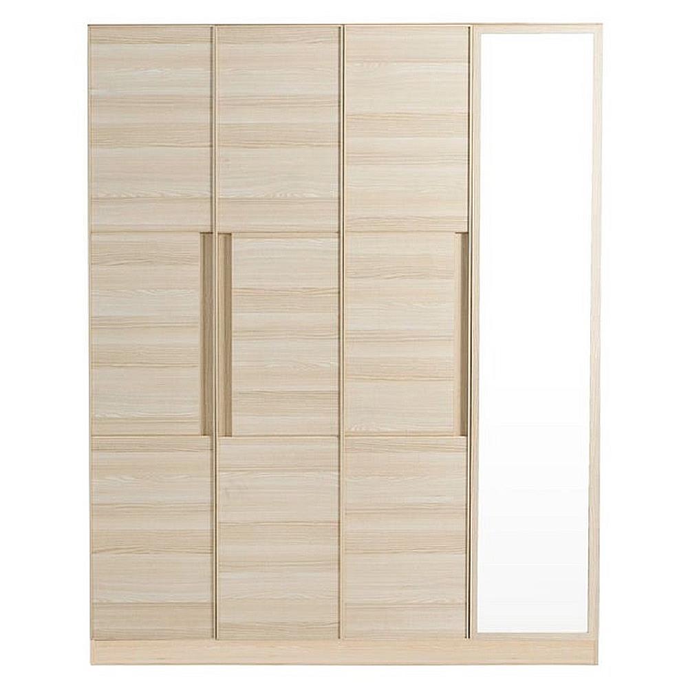 ตู้เสื้อผ้า 4 บานเปิด KONCEPT HAKONE 160 ซม. สี CANYON OAK