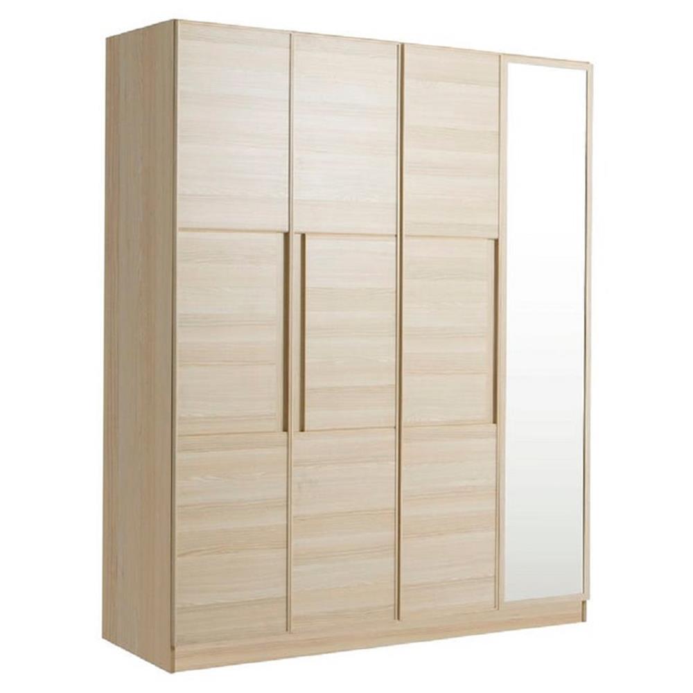 ตู้เสื้อผ้า 4 บานเปิด KONCEPT HAKONE 160 ซม. สี CANYON OAK