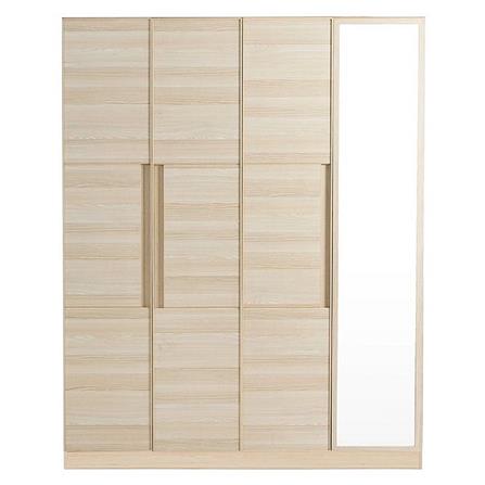 ตู้เสื้อผ้า 4 บานเปิด KONCEPT HAKONE 160 ซม. สี CANYON OAK_0