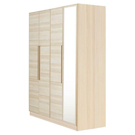 ตู้เสื้อผ้า 4 บานเปิด KONCEPT HAKONE 160 ซม. สี CANYON OAK_1