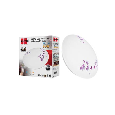 ไฟเพดาน LED HI-TEK HFIL1 15 นิ้ว 24 วัตต์ DAYLIGHT/COOL WHITE/WARM WHITE สีขาว_4