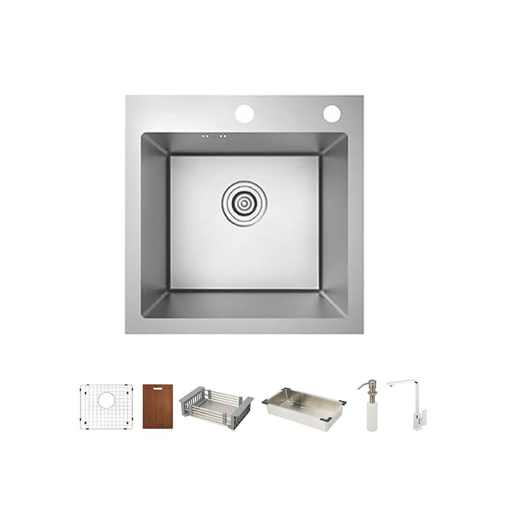 ซิงค์ฝัง 1หลุม HAFELE 495.39.600 สีเงิน