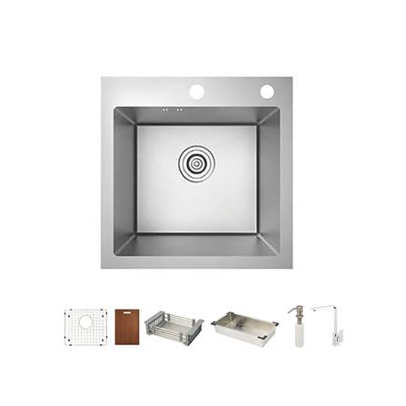 ซิงค์ฝัง 1หลุม HAFELE 495.39.600 สีเงิน