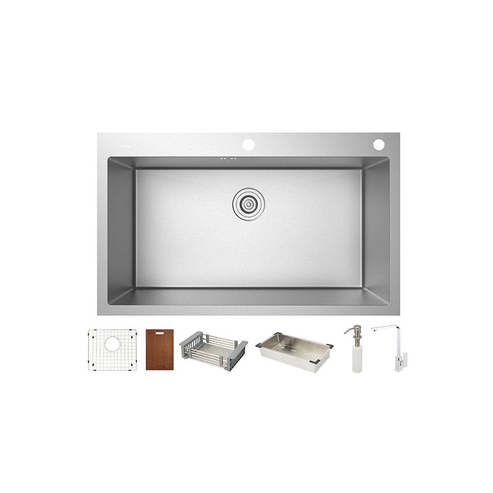 ซิงค์ฝัง 1หลุม HAFELE MARIA 495.39.603 สีเงิน